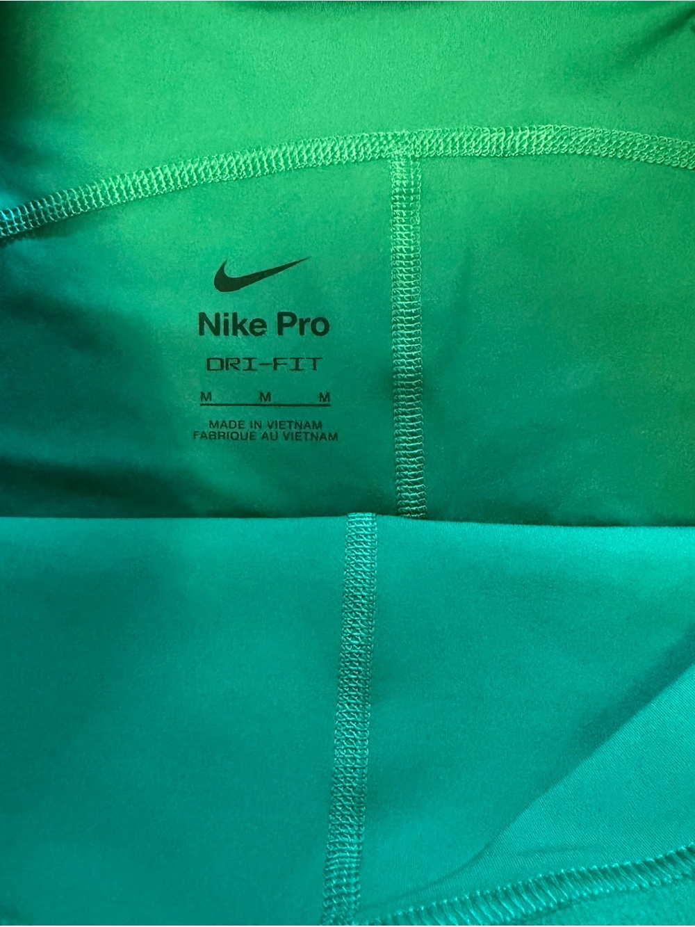 Nike Pro Women’s Performance Shorts - Teal Green & Black/ Pink - Picture 6 of 7